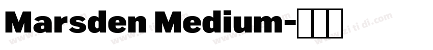 Marsden Medium字体转换